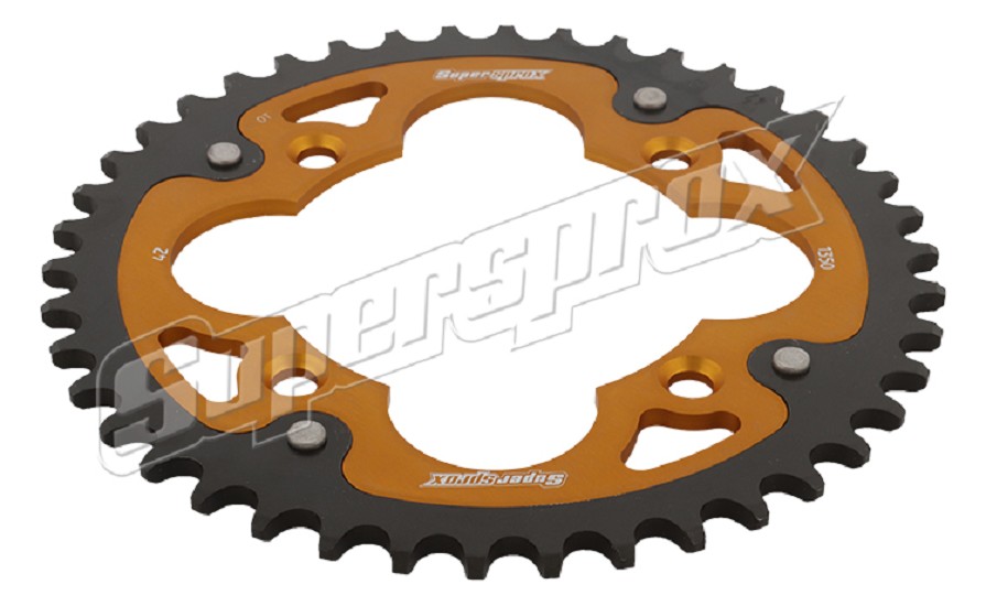 Stealth-Kettenrad Supersprox 520 - 42Z (gold) RST-1350:42-GLD|ID 110,0 LK 130,0 4-Loch