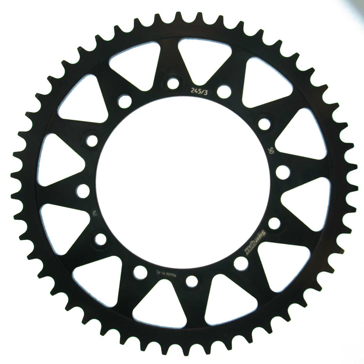 Stahl-Kettenrad Supersprox 520 - 50Z (schwarz) RFE-245/3:50-BLK|ID 130,0 LK 150,0 6-Loch