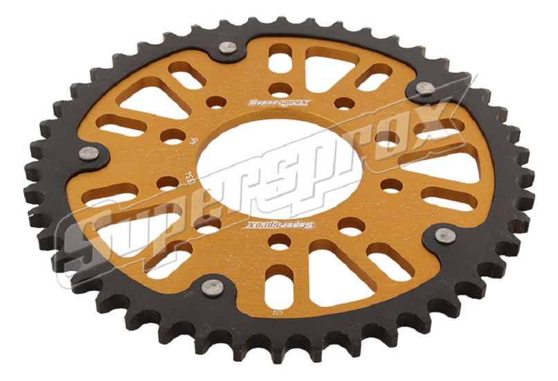 Stealth-Kettenrad Supersprox 530 - 46Z (gold) RST-1334:46-GLD|ID 80,0 LK 110,0 5-Loch/5-Loch