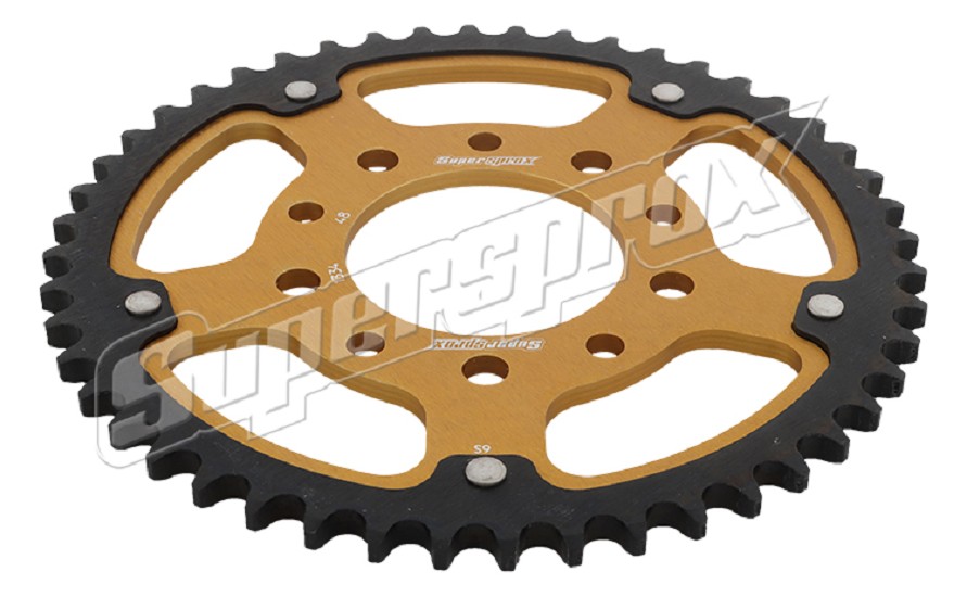 Stealth-Kettenrad Supersprox 530 - 48Z (gold) RST-1334:48-GLD|ID 80,0 LK 110,0 5-Loch/5-Loch
