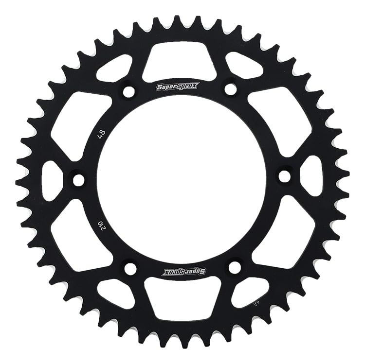 Alu-Kettenrad Supersprox 520 - 48Z (schwarz) RAL-210:48-BLK|ID 125,0 LK 153,0 6-Loch/6-Loch