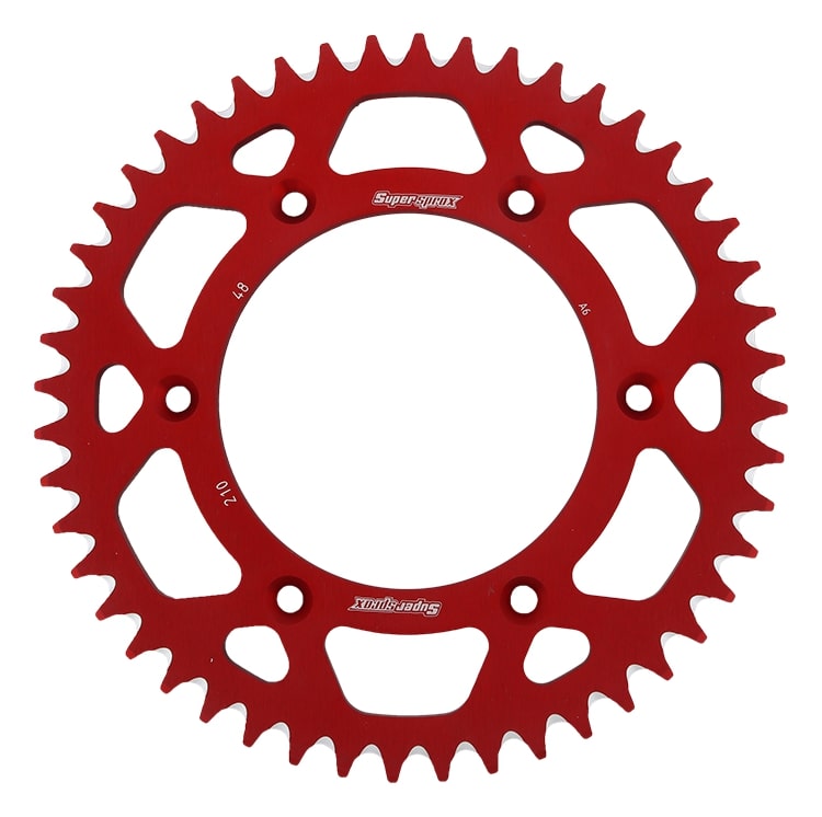 Alu-Kettenrad Supersprox 520 - 48Z (rot) RAL-210:48-RED|ID 125,0 LK 153,0 6-Loch/6-Loch