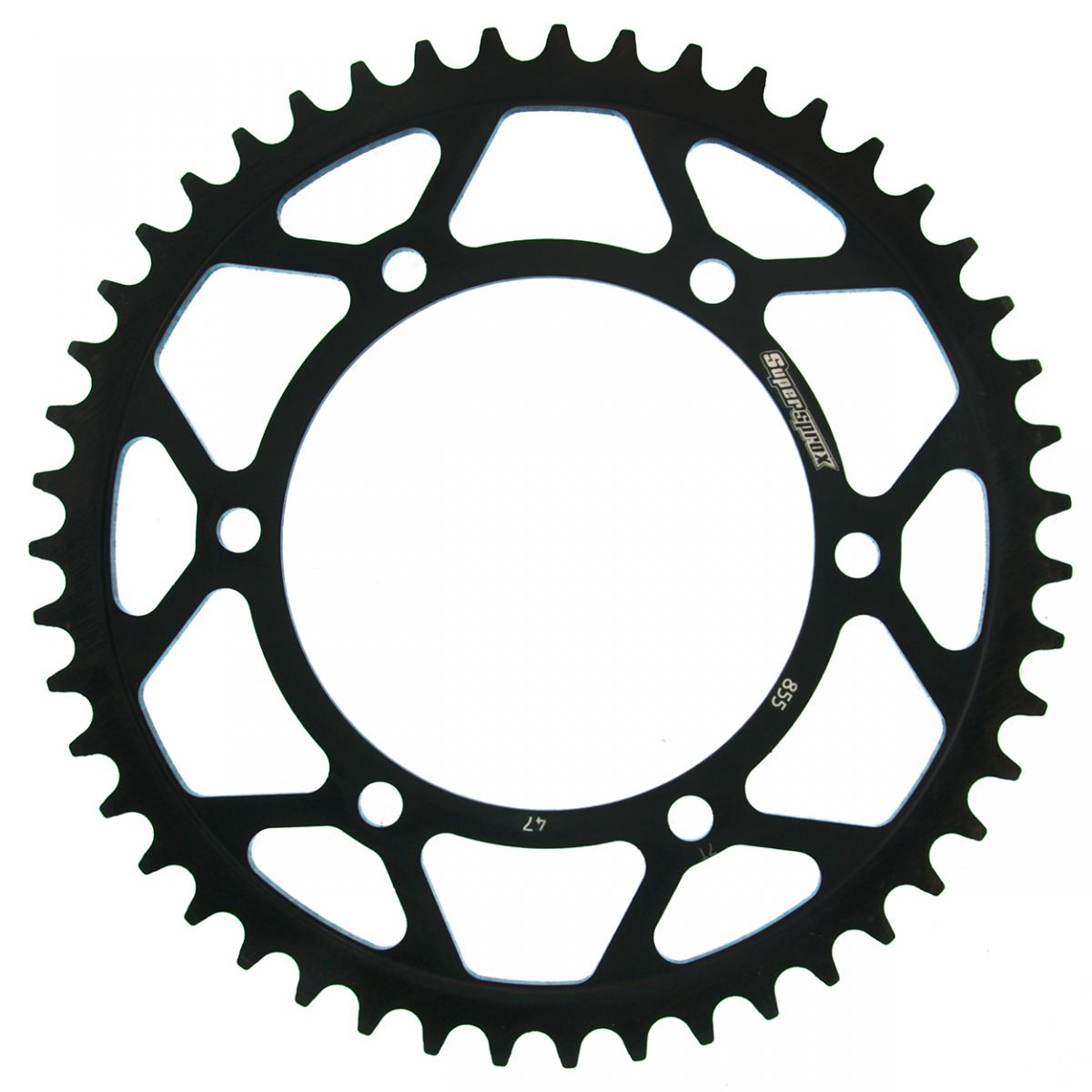 Stahl-Kettenrad Supersprox 520 - 47Z (schwarz) RFE-855:47-BLK|ID 125,0 LK 145,0 6-Loch