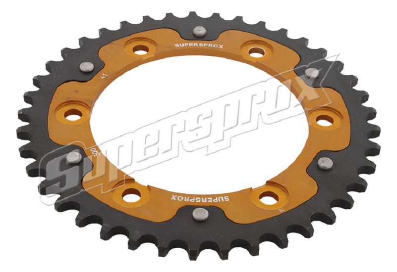 Stealth-Kettenrad Supersprox 525 - 41Z (gold) RST-300:41-GLD|ID 130,0 LK 150,0 6-Loch