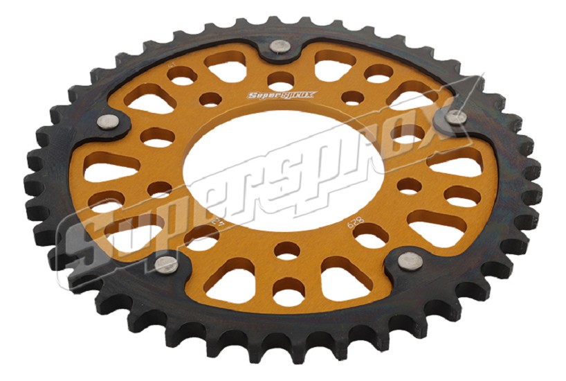 Stealth-Kettenrad Supersprox 530 - 42Z (gold) RST-829:42-GLD|ID 87,0 LK 110,0 5-Loch