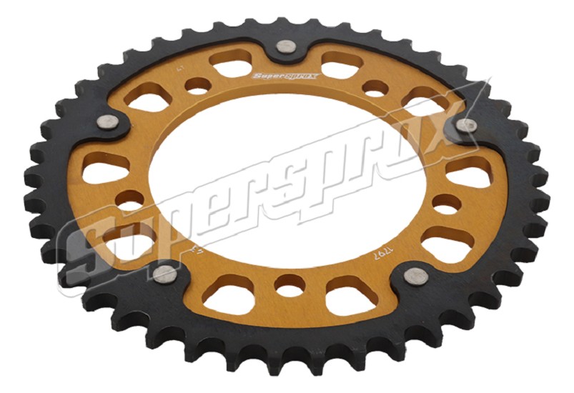 Stealth-Kettenrad Supersprox 530 - 43Z (gold) RST-1797:43-GLD|ID 120,0 LK 140,0 5-Loch