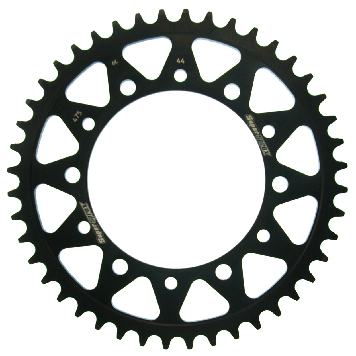 Stahl-Kettenrad Supersprox 520 - 44Z (schwarz) RFE-475:44-BLK|ID 120,0 LK 140,0 6-Loch/6-Loch