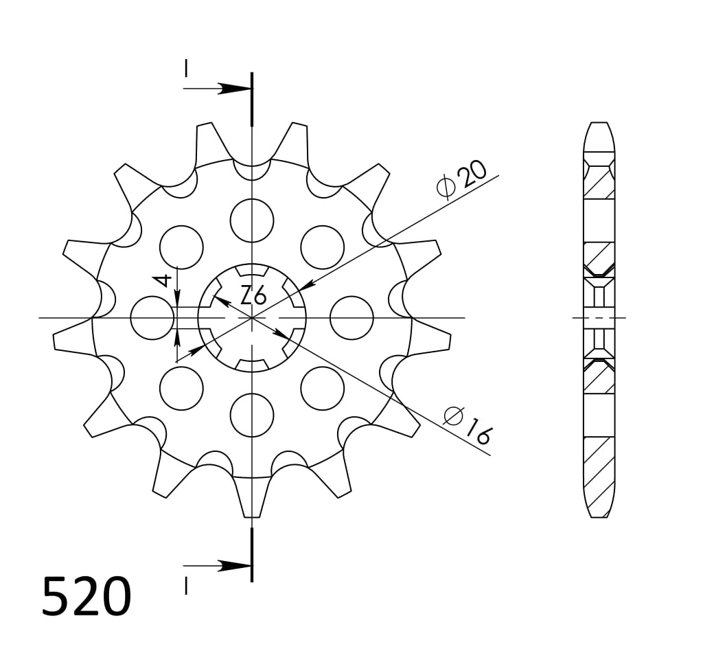 Ritzel Supersprox 520 - 13Z CST-421:13