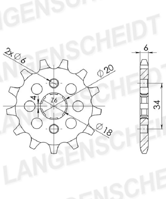 Ritzel Supersprox 520 - 10Z CST-451:10