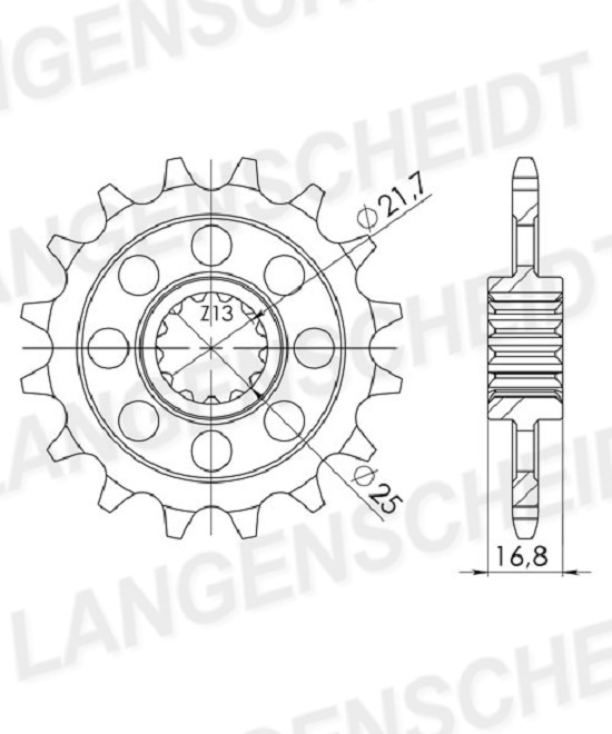 Ritzel Supersprox 520 - 15Z CST-1373:15|feinverzahnt 21,7/25,0