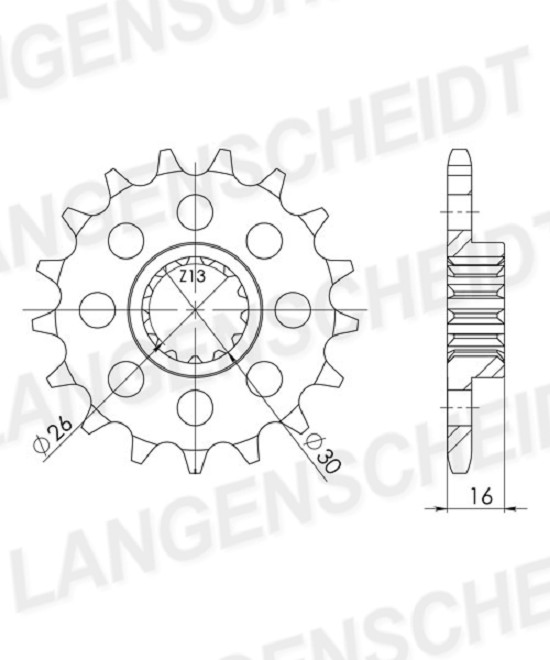 Ritzel Supersprox 525 - 17Z CST-313:17