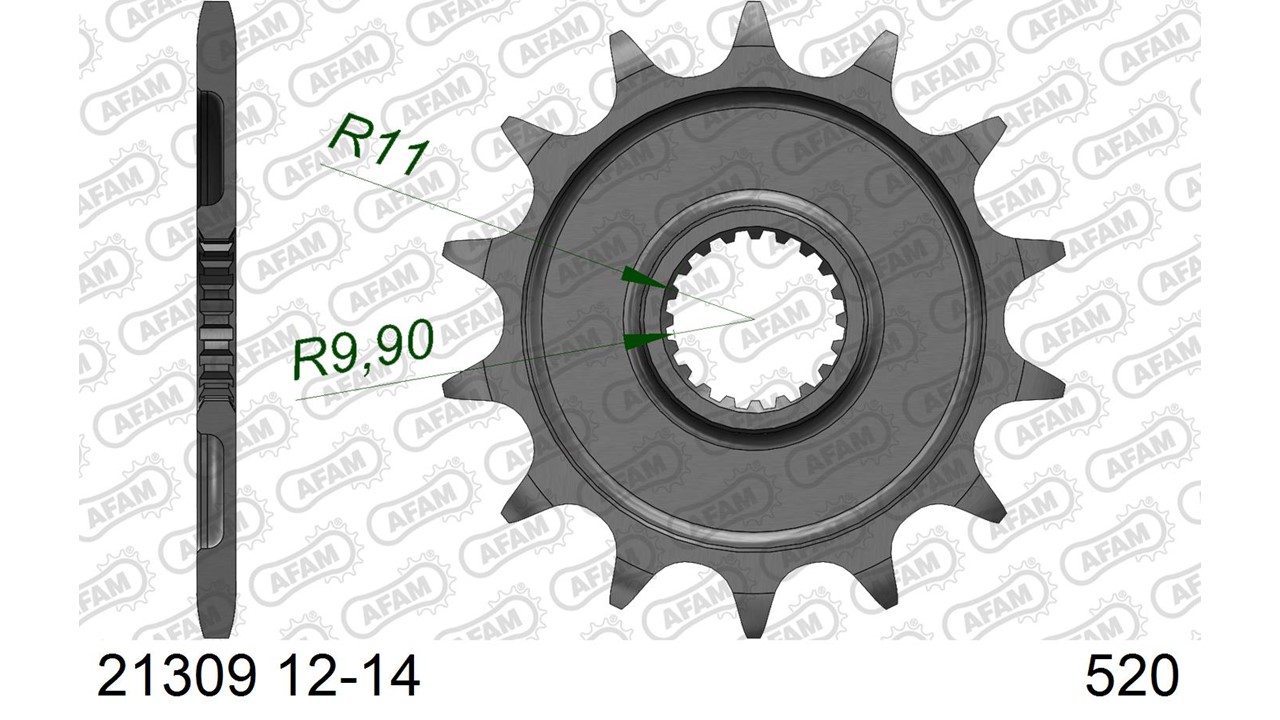 AFAM Stahl Standard Ritzel vorne - 520