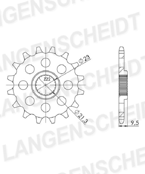 Ritzel Supersprox 520 - 15Z CST-1577:15|feinverzahnt 21,3/23,0