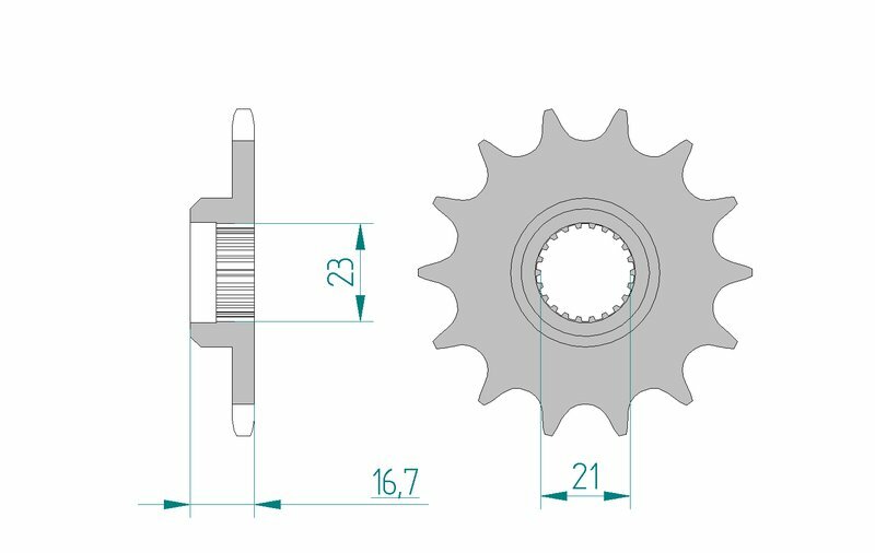 AFAM Stahl Standard Ritzel vorne - 520