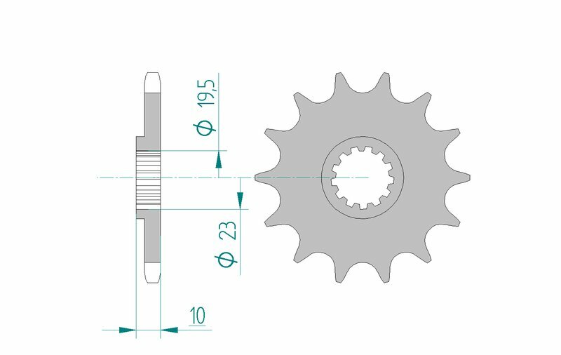 AFAM Stahl Standard Ritzel vorne - 520