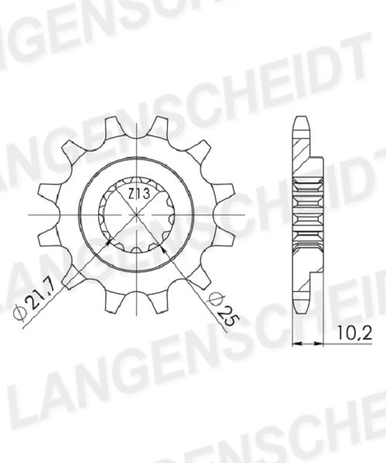 Ritzel Supersprox 520 - 12Z CST-1503:12|feinverzahnt 22,0/25,0