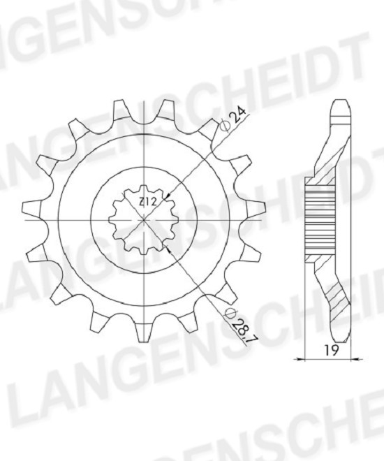 Ritzel Supersprox 630 - 15Z CST-526:15|feinverzahnt 24,0/28,5