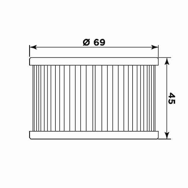 Ölfilter MIW H1005 Papierfilter (OEM-Qualität)