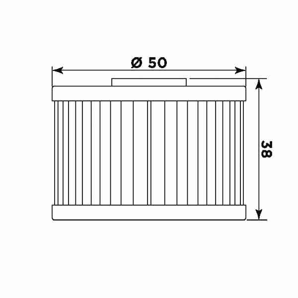 Ölfilter MIW H1008 Papierfilter (OEM-Qualität)