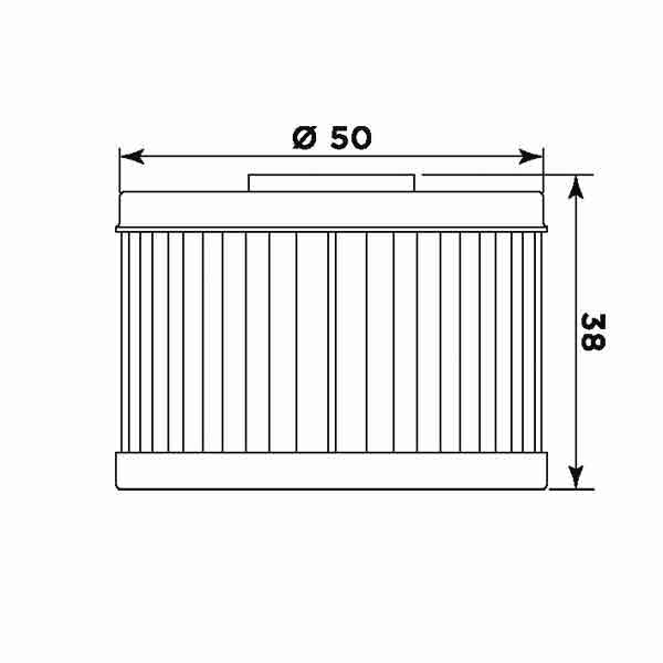 Ölfilter MIW H1017 Papierfilter (OEM-Qualität)