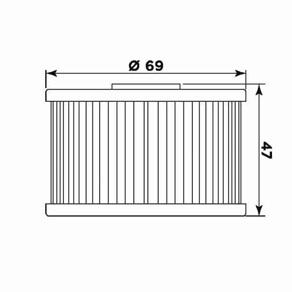 Ölfilter MIW H1018 Papierfilter (OEM-Qualität)