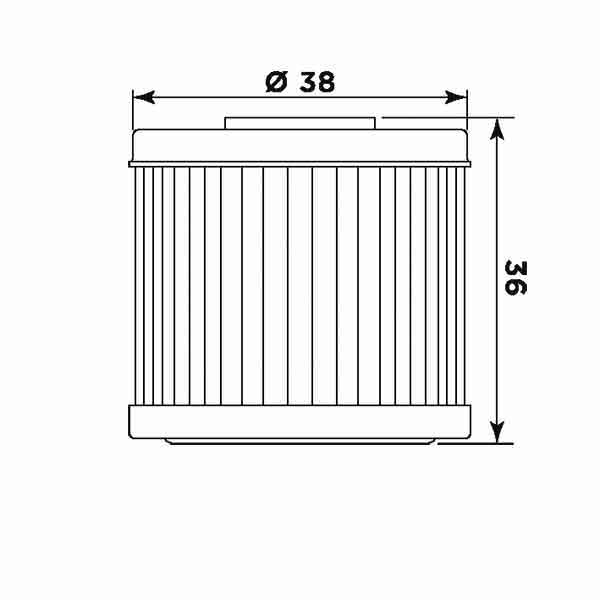 Ölfilter MIW H1016 Papierfilter (OEM-Qualität)