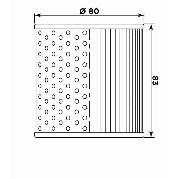Ölfilter MIW K2001 Papierfilter (OEM-Qualität)