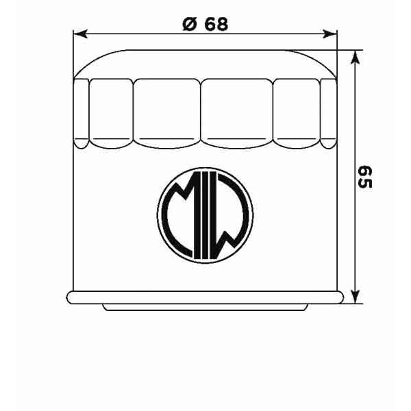Ölfilter MIW S3011 Filterpatrone 68 mm (OEM-Qualität)