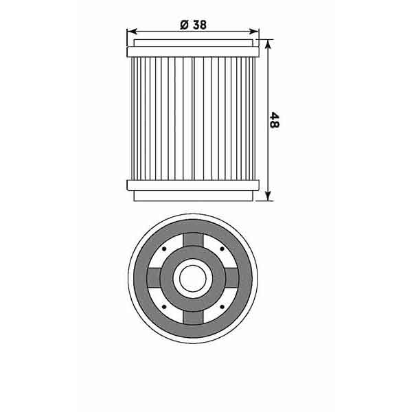 Ölfilter MIW Y4006 Papierfilter (OEM-Qualität)