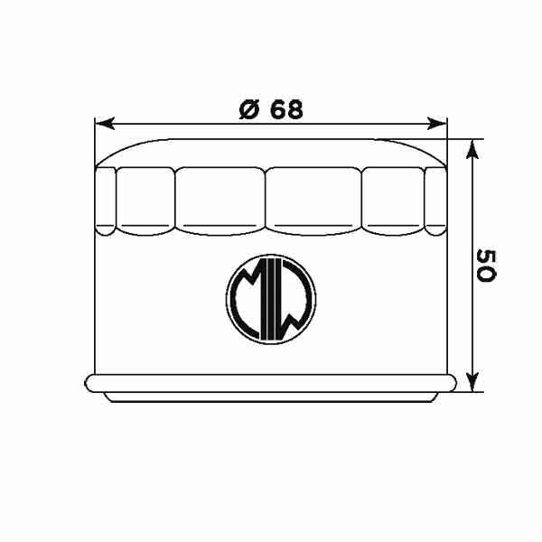 Ölfilter MIW Y4011 Filterpatrone 68 mm (OEM-Qualität)