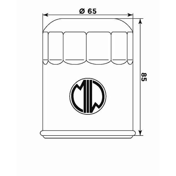 Ölfilter MIW Y4019 Filterpatrone 65 mm (OEM-Qualität)