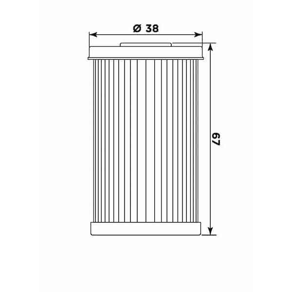 Ölfilter MIW DA16003 Papierfilter (OEM-Qualität)