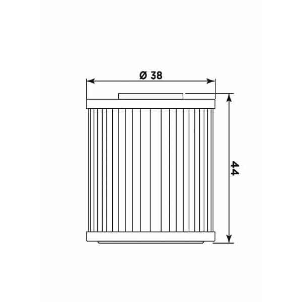 Ölfilter MIW K2015 Papierfilter (OEM-Qualität)