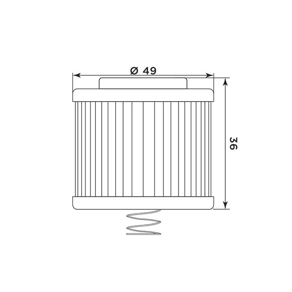 Ölfilter MIW Y4020 für Bajaj, passend für Yamaha