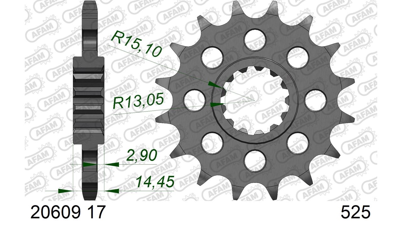 Ritzel AFAM 525 - 17Z 20609-17