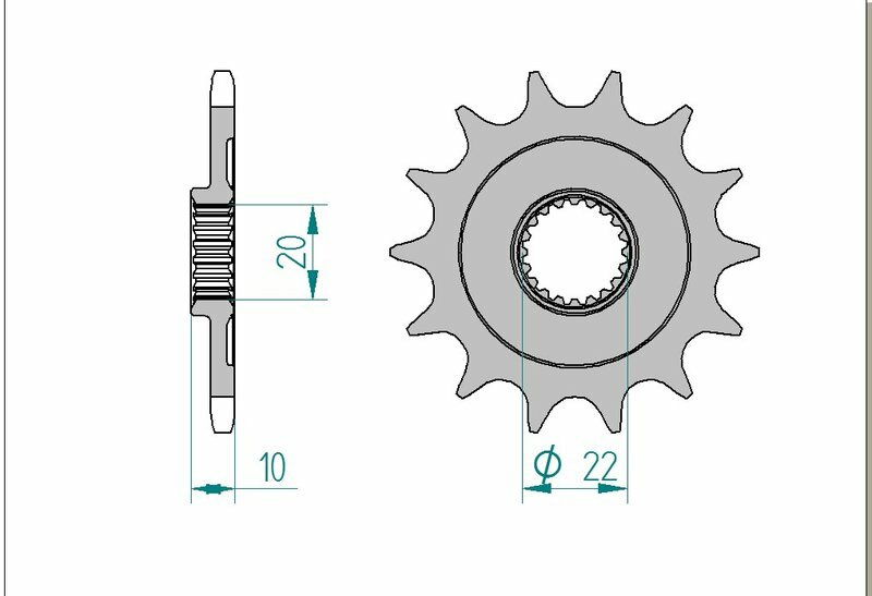 AFAM Stahl Standard Ritzel vorne - 520