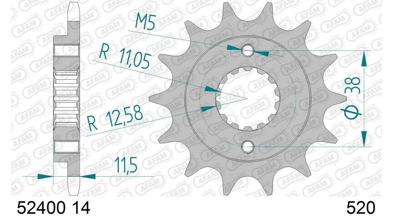 Ritzel AFAM 520 - 14Z 52400-14