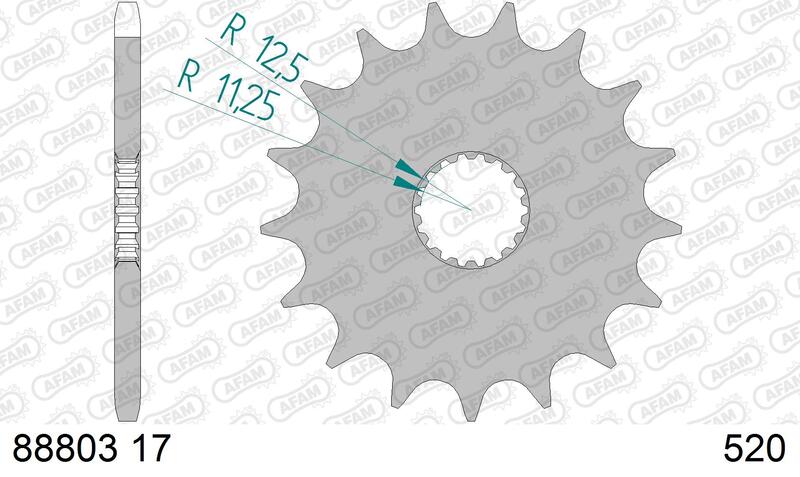 AFAM Stahl Standard Ritzel vorne - 520