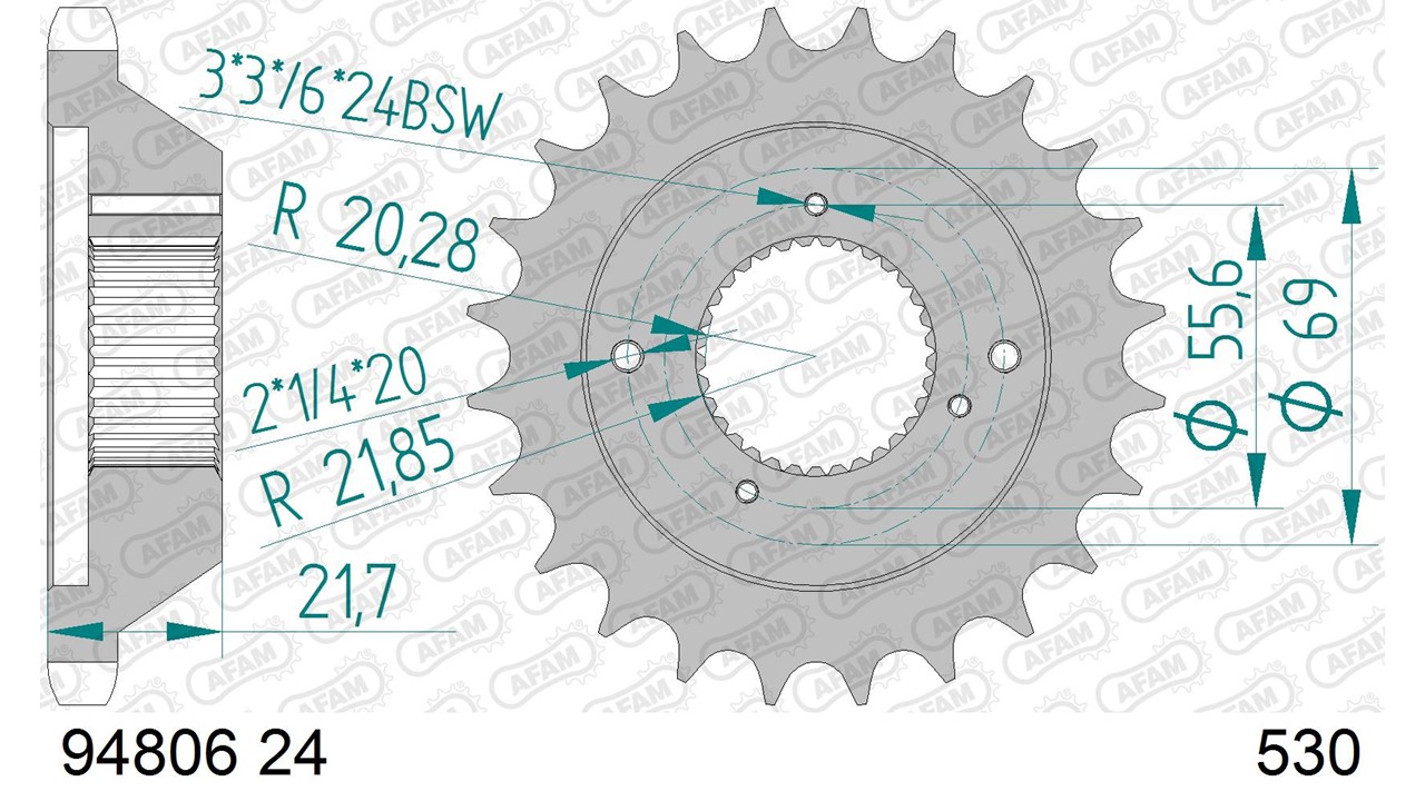 Ritzel AFAM 530 - 24Z 94806-24