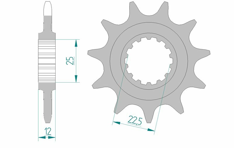 AFAM Stahl Standard Ritzel vorne - 520
