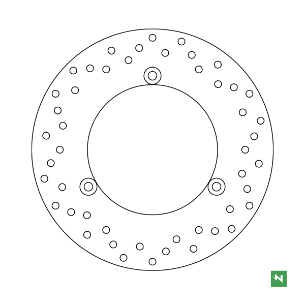 Bremsscheibe DF4138A (5 mm) ,starr Ø aussen/innen: 245/132 mm, Lochkreis: 150 mm 3-Loch (8,8 mm)