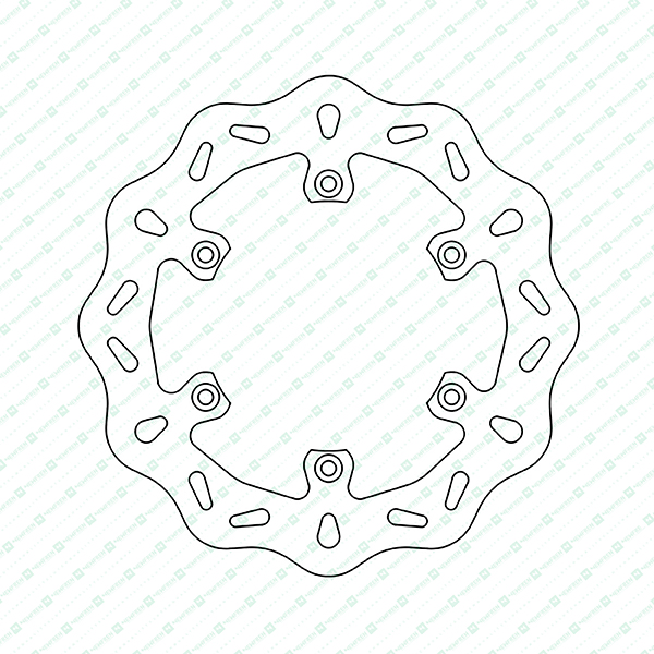 Bremsscheibe DF5024AW (4 mm) ,starr Ø aussen/innen: 220/110 mm, Lochkreis: 125 mm 6-Loch (6,5 mm)