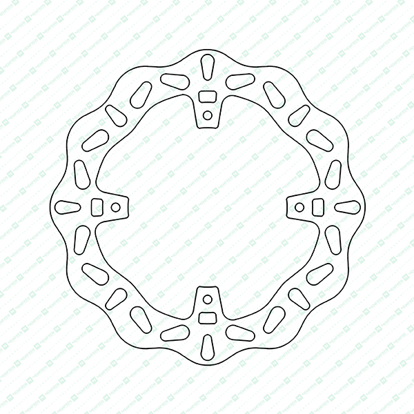 Bremsscheibe DF5054AW (4 mm) ,starr Ø aussen/innen: 240/121,1 mm, Lochkreis: 140 mm 4-Loch (6,5 mm)