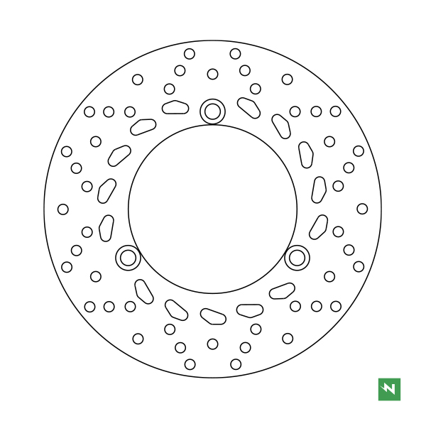 Bremsscheibe DF5393A (4 mm) ,starr Ø aussen/innen: 230/115 mm, Lochkreis: 133 mm 3-Loch (10,5 mm)