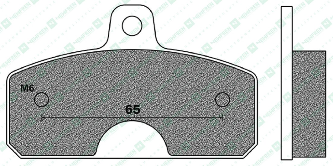 Bremsbelag Newfren FD0239K6 (Satz pro Scheibe) Kart
