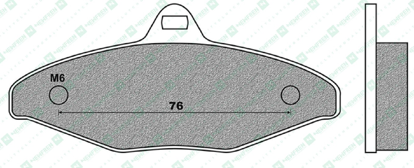 Bremsbelag Newfren FD0276K1 (Satz pro Scheibe) Kart