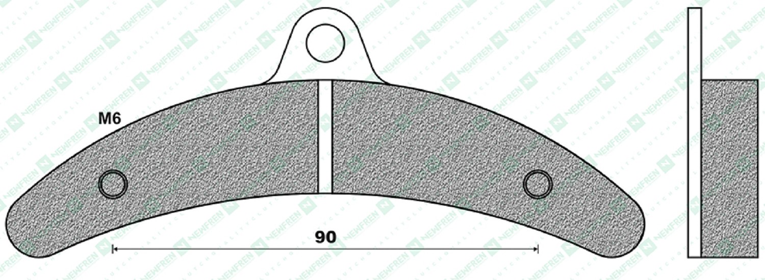 Bremsbelag Newfren FD0359K5 (Satz pro Scheibe) Kart
