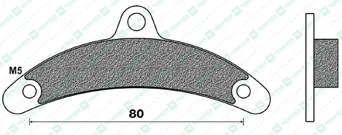 Bremsbelag Newfren FD0390K5 (Satz pro Scheibe) Kart