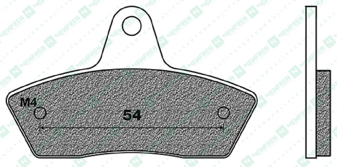 Bremsbelag Newfren FD0468K6 (Satz pro Scheibe) Kart
