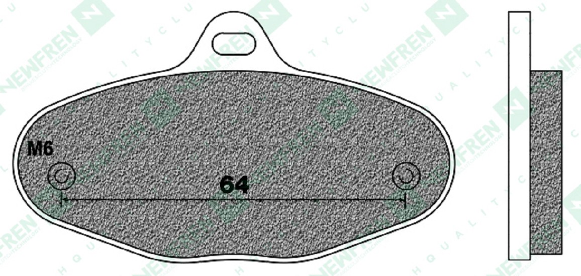 Bremsbelag Newfren FD0469K5 (Satz pro Scheibe) Kart